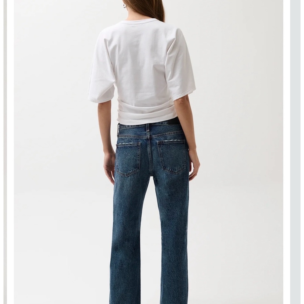 pistola Straight-Leg Women's Jeans in Medium Blue Wash - Picture 2 of 10